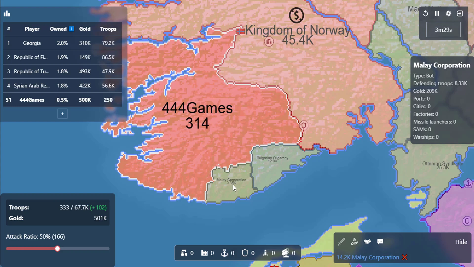 Frontwars gameplay screenshot 1