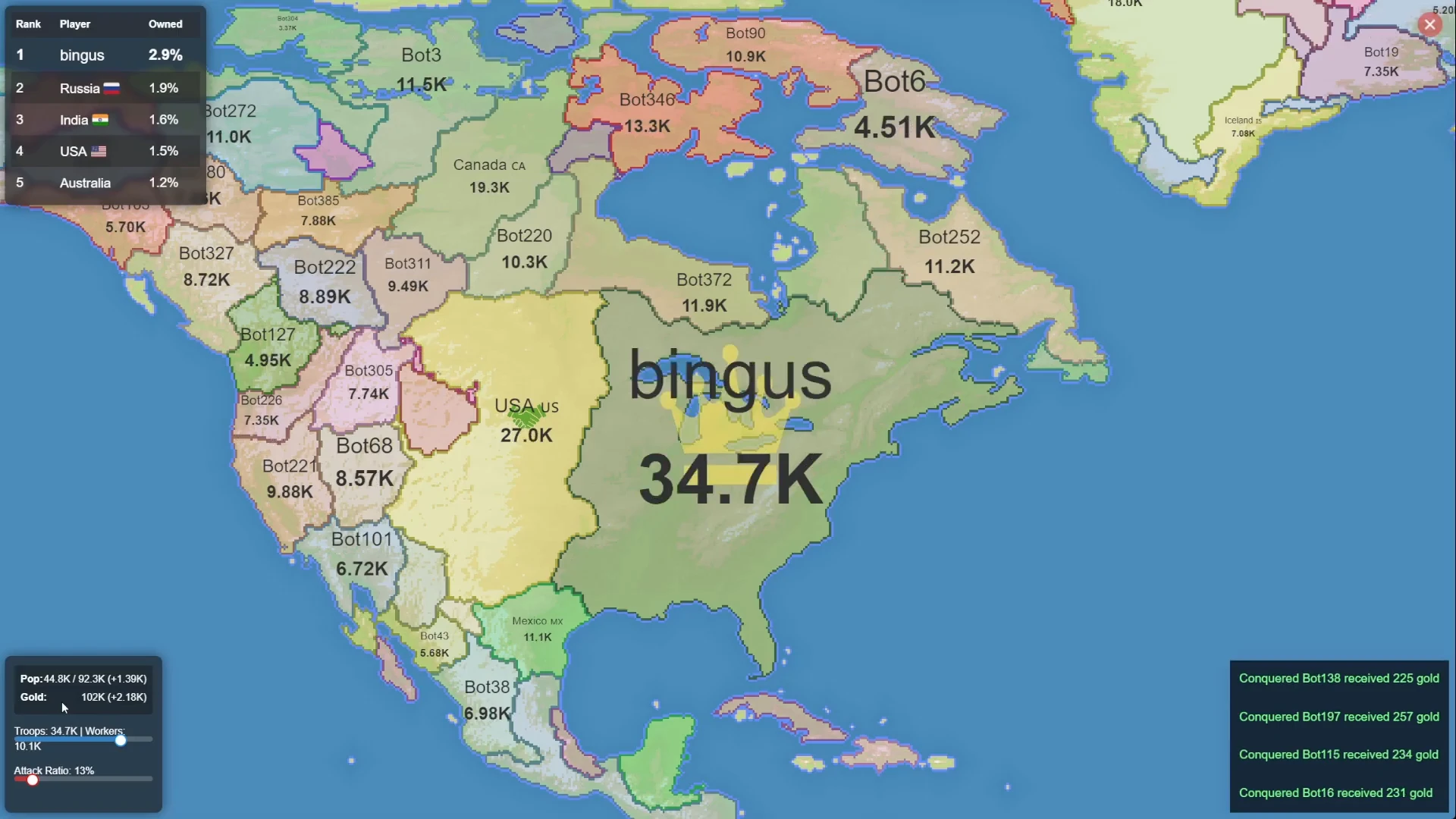 Openfront gameplay screenshot 1