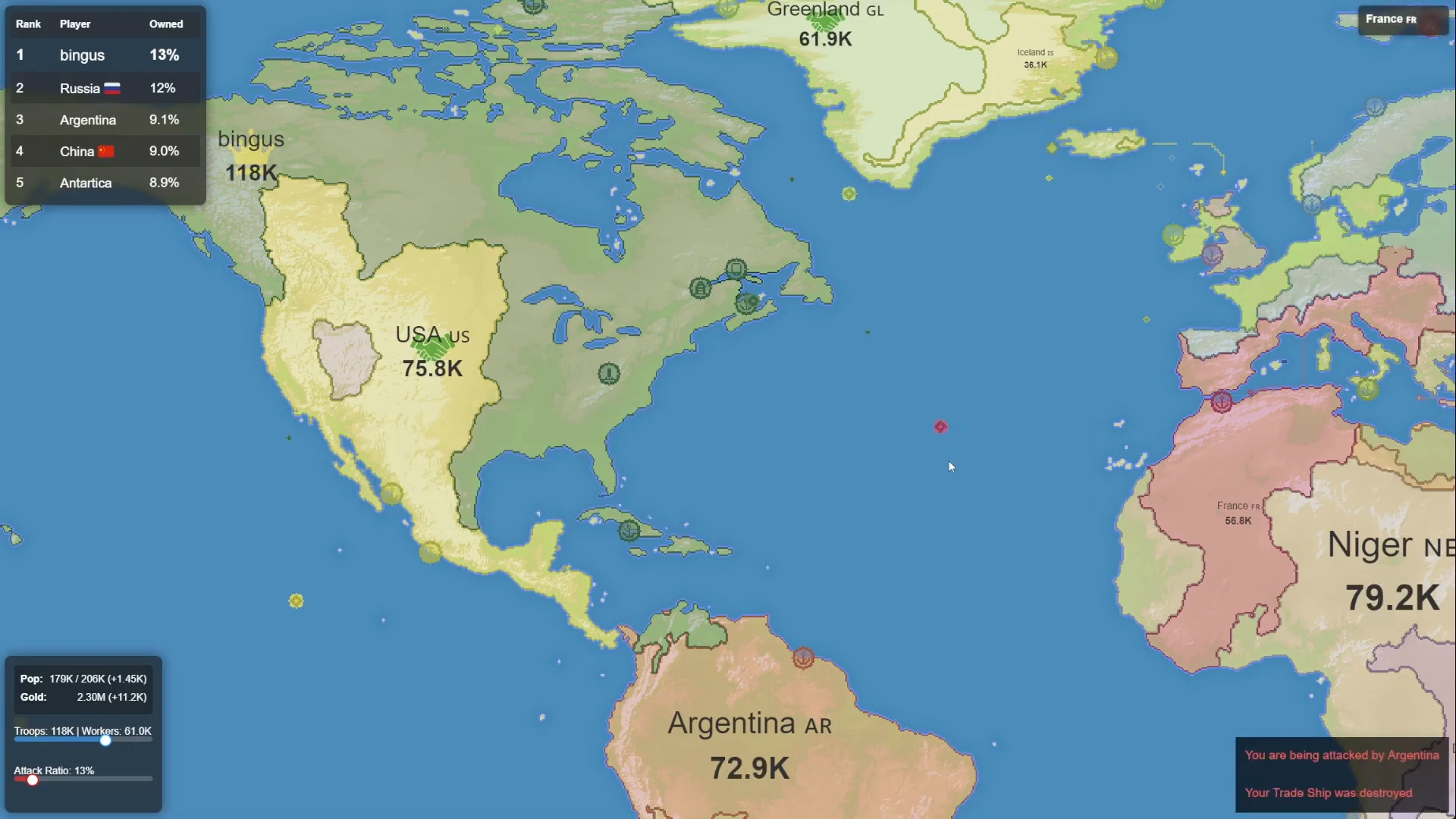 Openfront gameplay screenshot 2