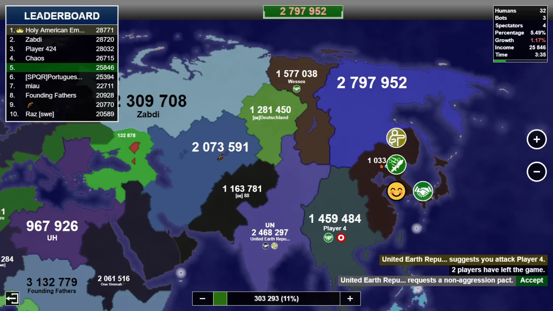 Territorial gameplay screenshot 1