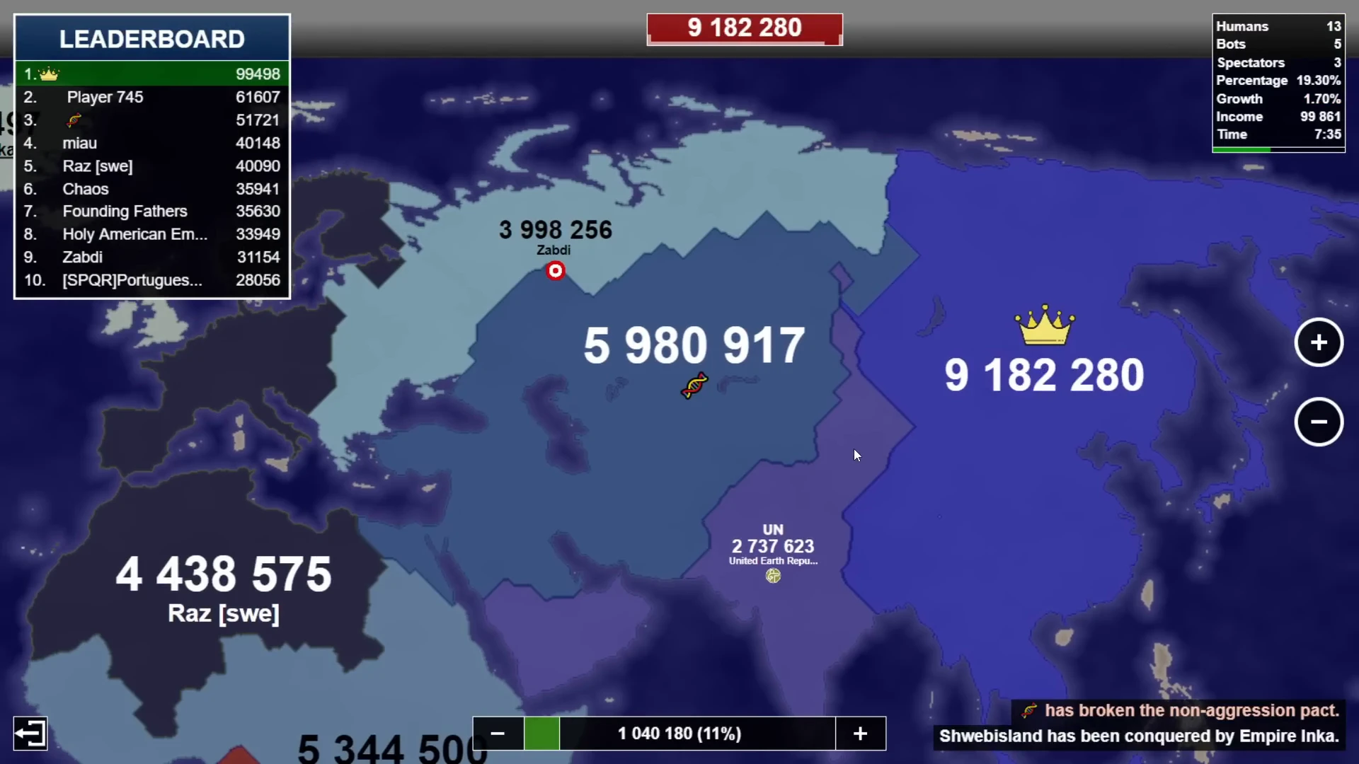 Territorial gameplay screenshot 2